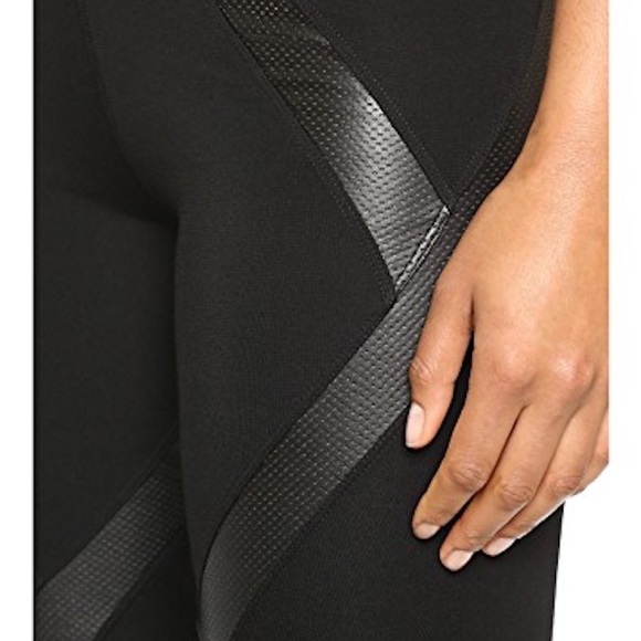 Joe's Jeans Off Duty Rays Perforated Leather Insert Legging - Picture 3 of 7